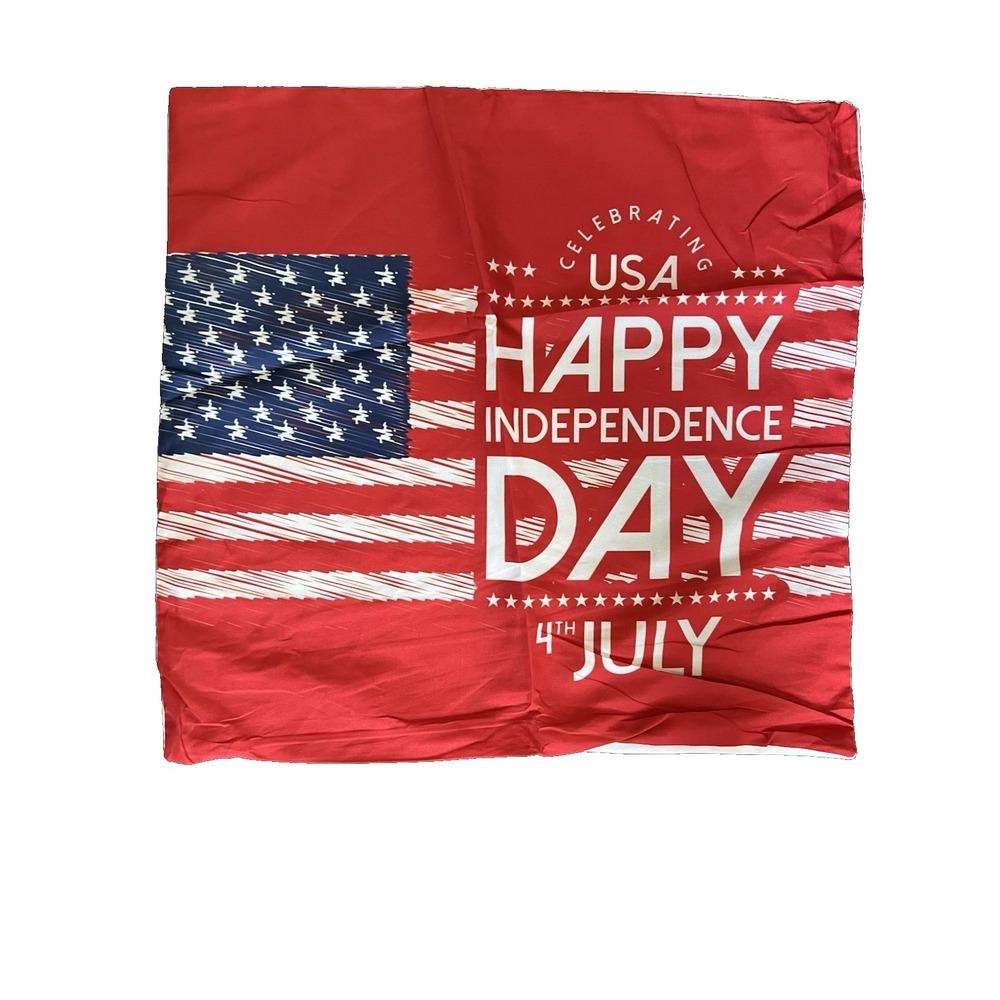 4Th of July Pillow Covers 18X18 Inch,Set of 4 Patriotic Red White Blue Summer - Picture 4 of 5